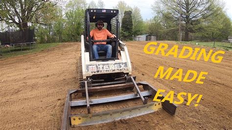 diy land plane for skid steer|driveway leveler for skid steer.